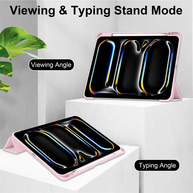 حافظة خلفية ثلاثية الطي مع حامل أقلام رصاص ، غطاء...