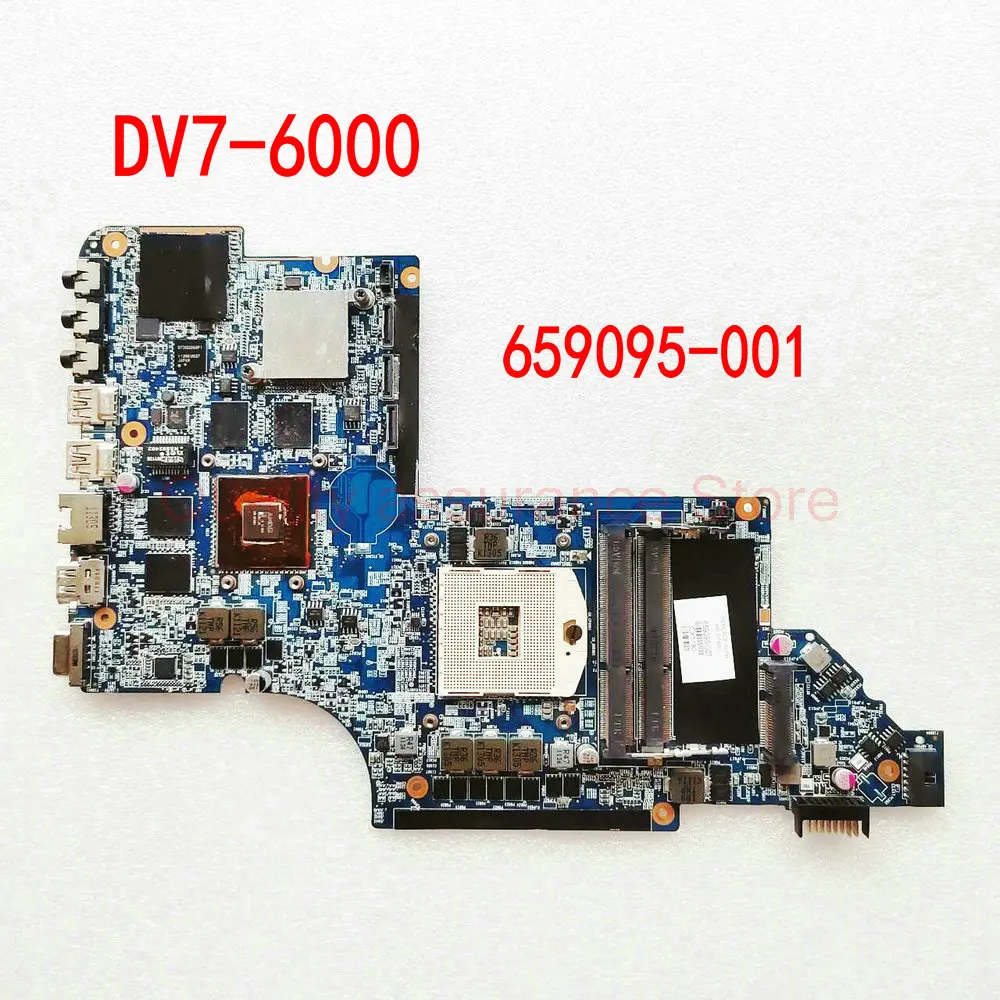 

659095-001 655488-001 For HP PAVILION DV7-6000 DV7T-6100 NOTEBOOK Laptop Motherboard HM65 HD6770M Graphics Card