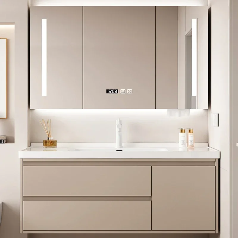 #Bathroom Furniture Home Washhand Stand Full Washbasin Set Modern Shower Cabinet Luxury Full Hovedskapet Furniture Bathroom