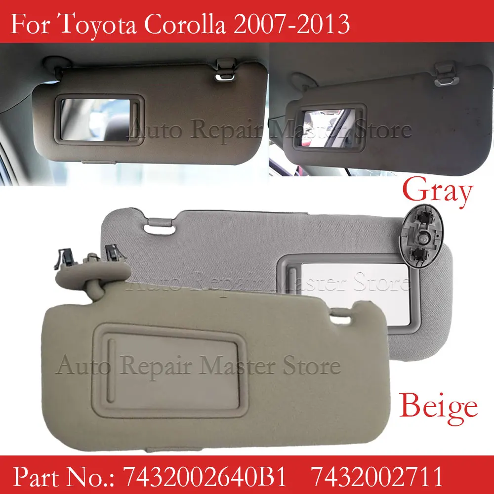 Pare-soleil Conducteur Gauche Pour Toyota Corolla Levin 2014-2018 - Améliore La Visibilité Et Le Confort