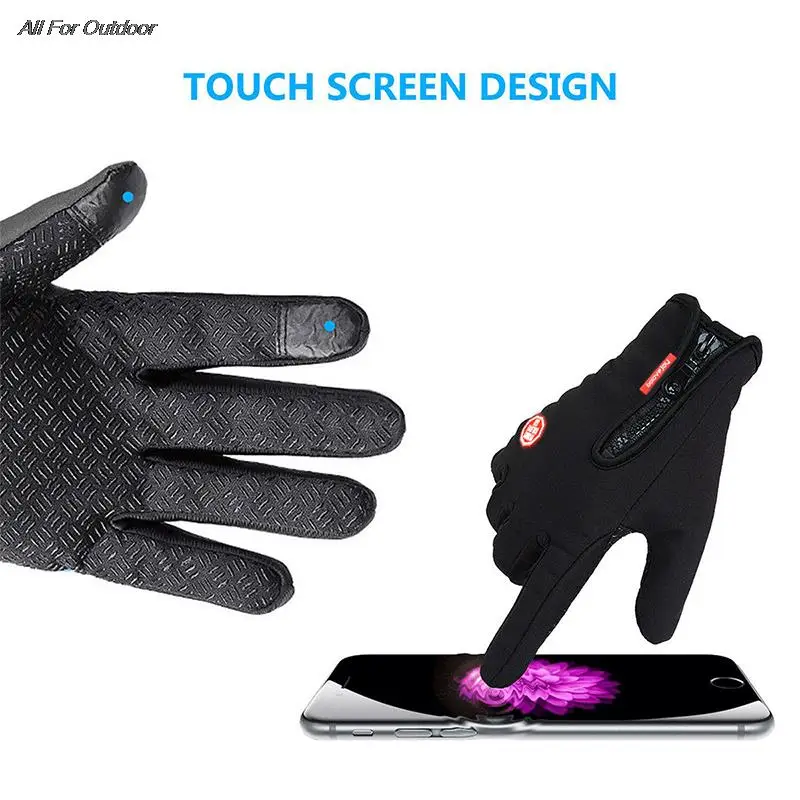 Cycling Gloves Sport Gloves Winter Gloves 1pair Men Women Winter Warm Windproof Waterproof Thermal Touch Screen Mittens