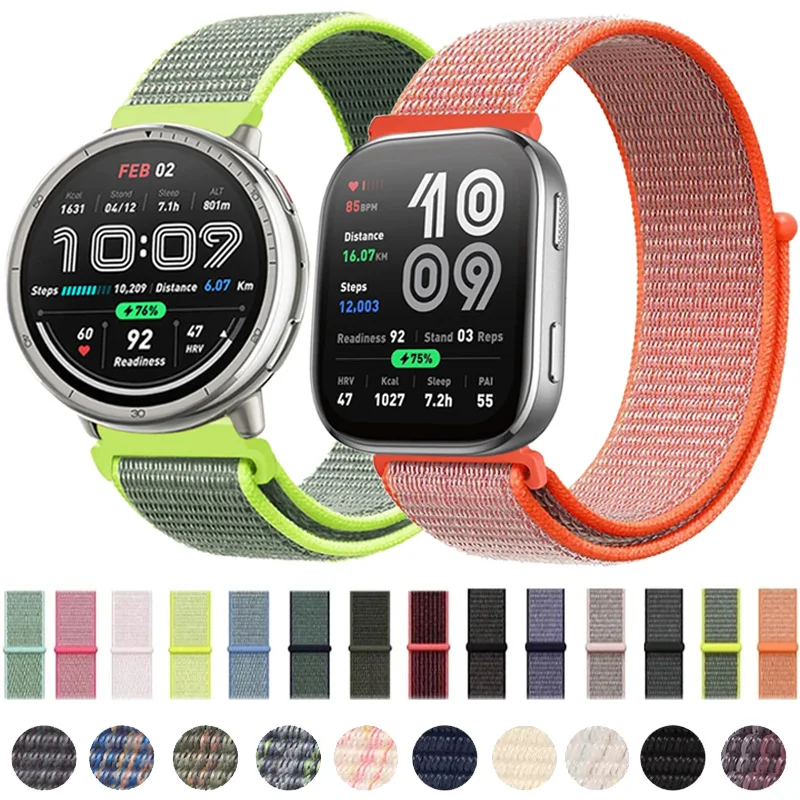 Sports Nylon Loop Strap - 20mm/22mm Adjustable Wristband