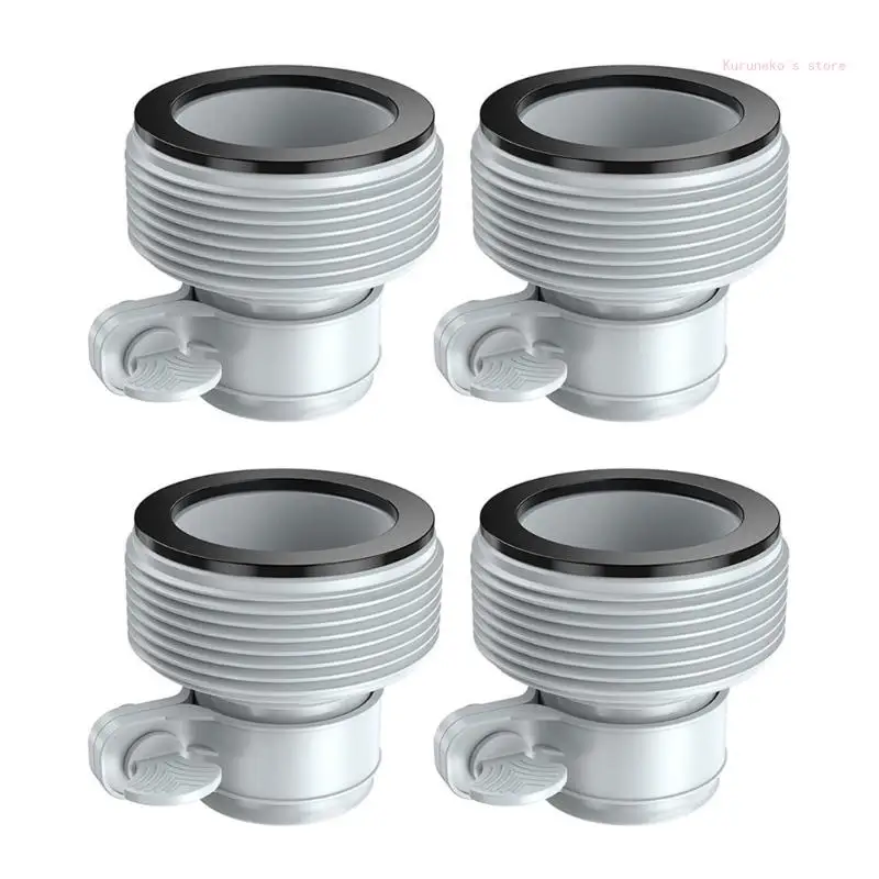 

2Pcs/4Pcs Effective Pool Drain Pump Adapter Pool Hose Adapter for Pumps Saltwater System Universal Pool Hose Connector