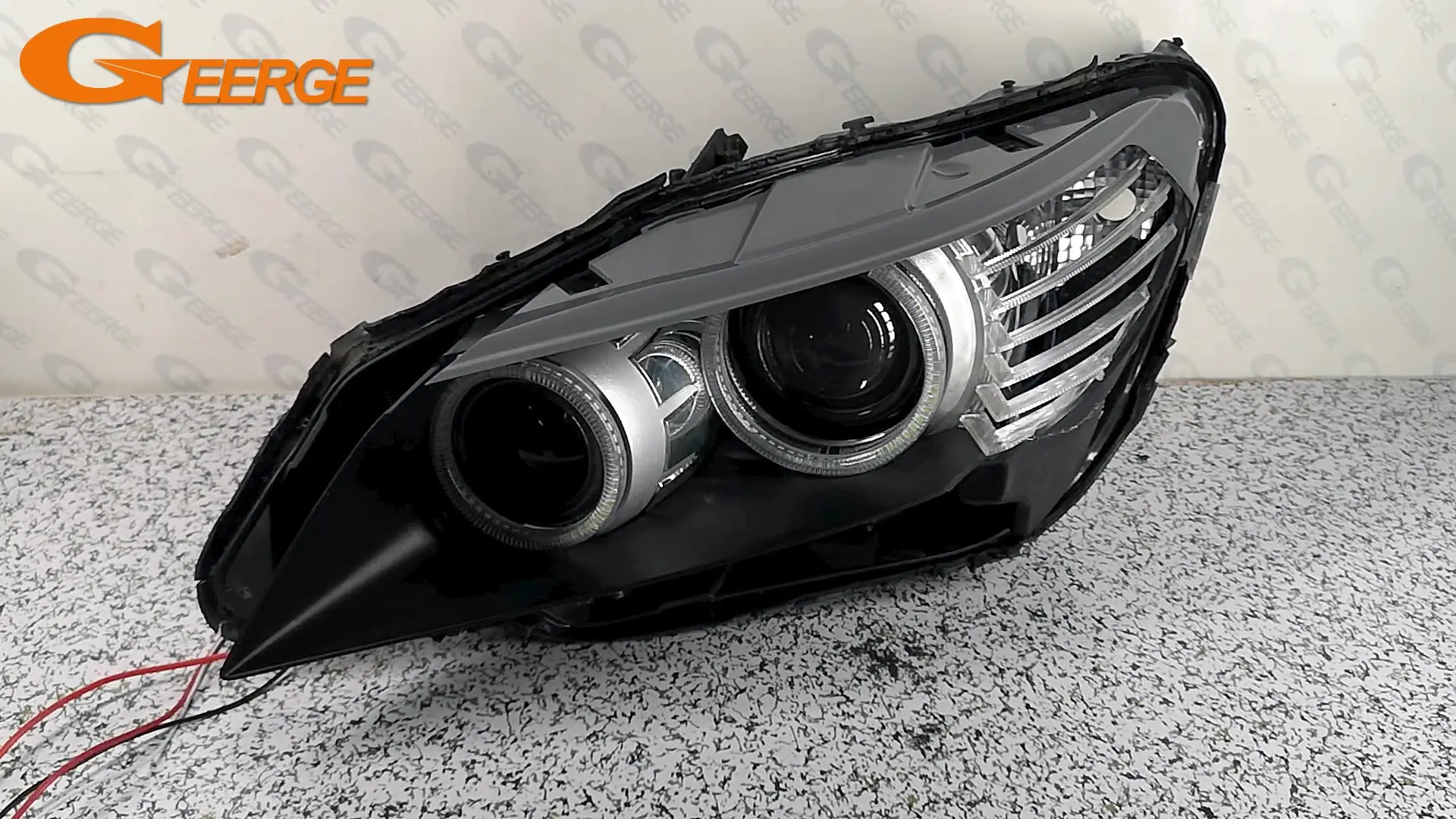 BMW z4 e89用のヘッドライト,デイライト,LED,エンジェルアイ