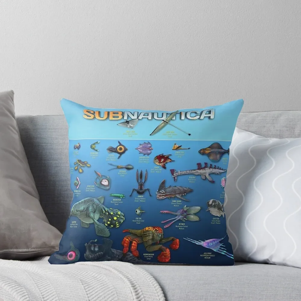 

subnautica Throw Pillow ornamental pillows for living room christmas decorations 2024