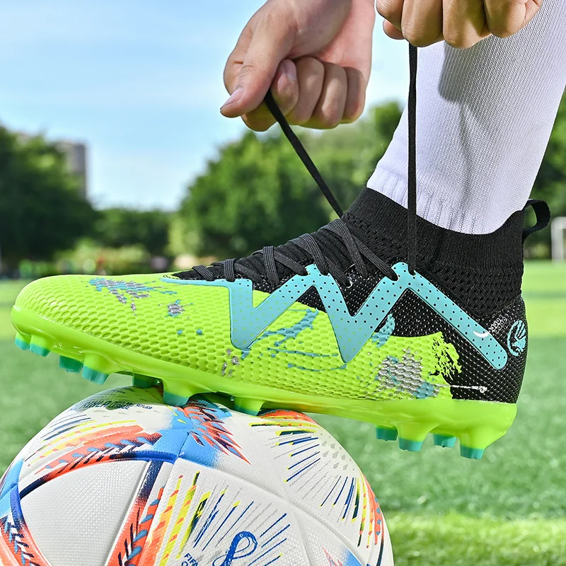 Soccer Football Shoes Men Kids Outdoor Non-Slip Breathable Size 34-45 football shoes