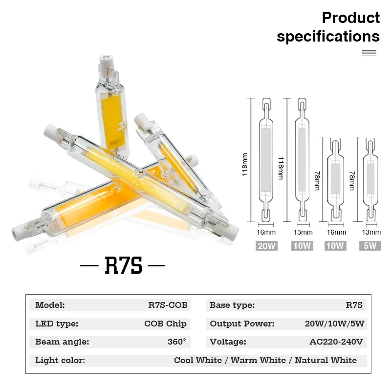 รูปสินค้า หลอดไฟ LED COB ประหยัดพลังงาน 5W-20W