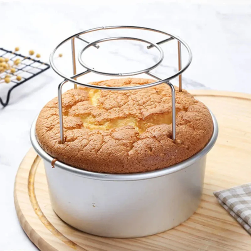 1Pc Stainless steel inverted bread cooling rack chiffon cake cooling rack fork kitchen baking tools