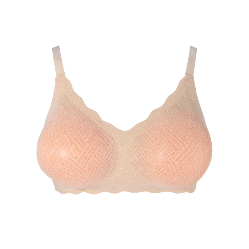2026 Women's 2-in-1 Silicone Breast Hook fixed silicone pad Invisible Prosthesis Cosplay Queen Large Chest Fake Breast 1