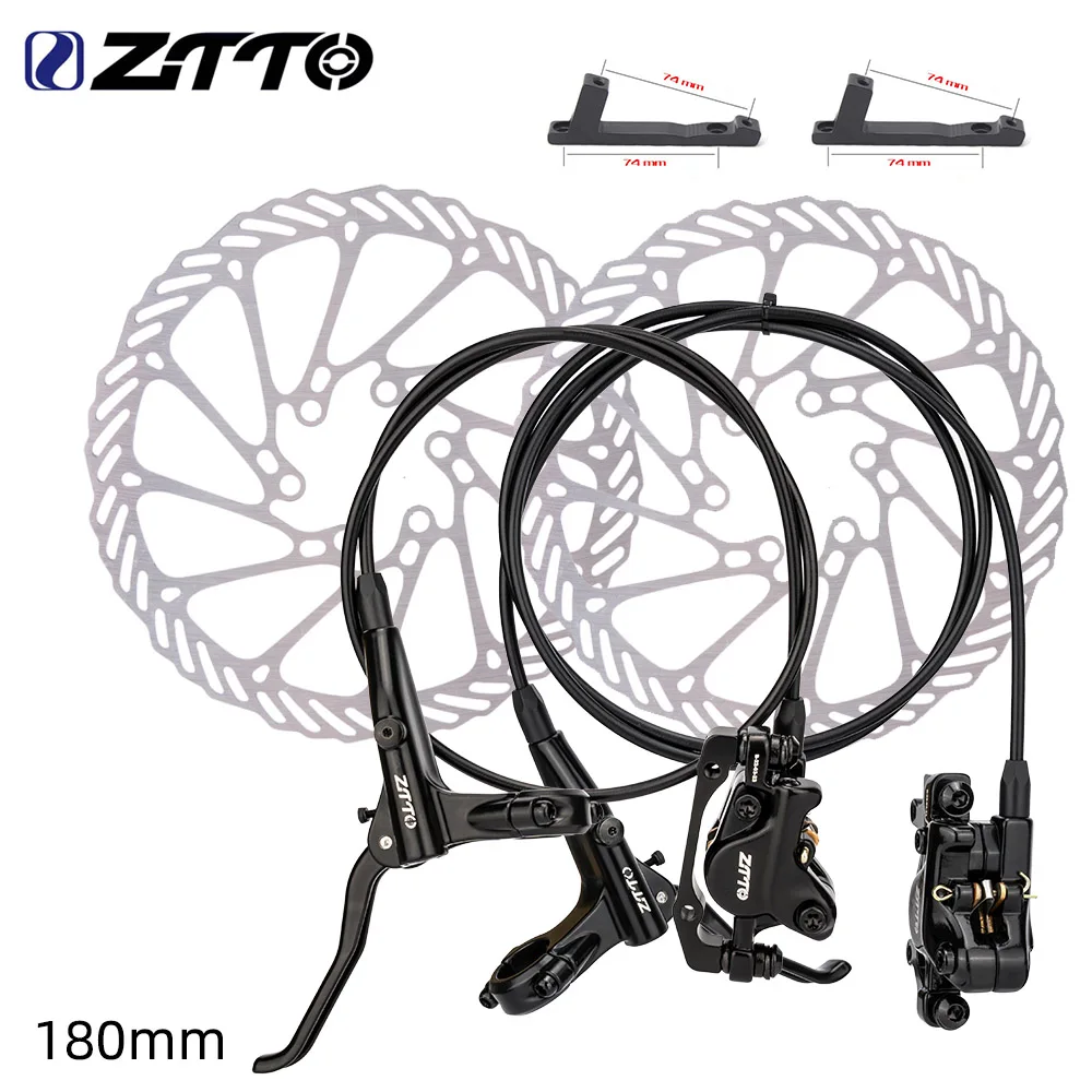 ZTTO MTB Hydraulic Disc Brake 2 Piston Lightweight XC Trail Calipers Original Metal Pads Oil Pressure Rotor M6100 M8100 G55