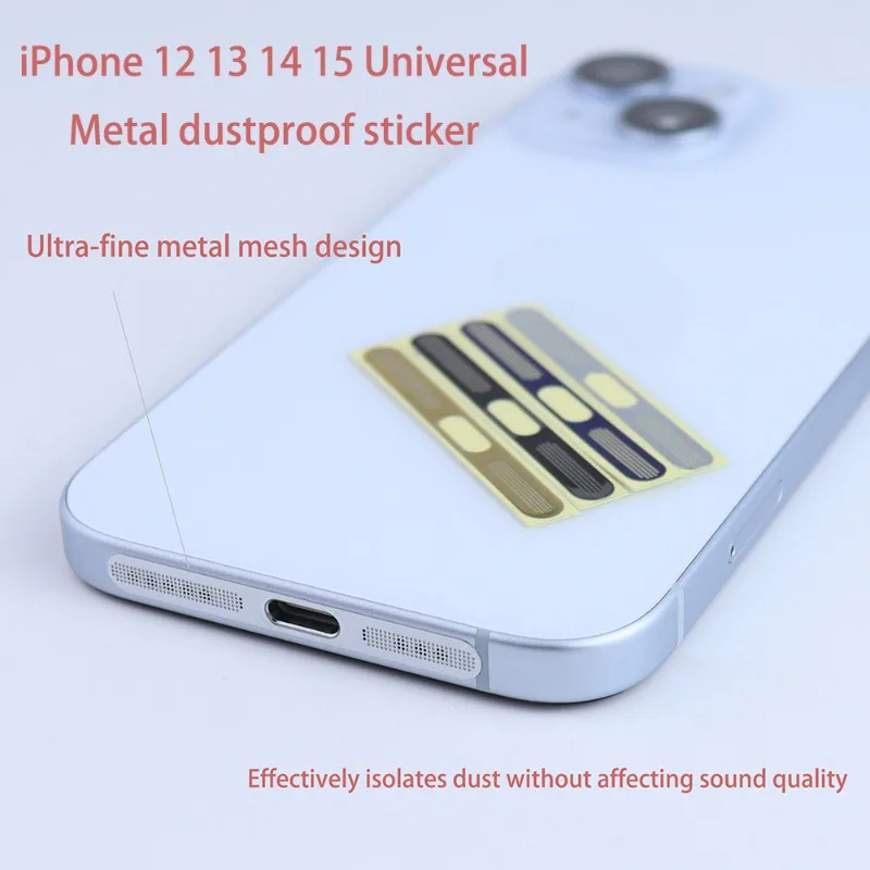 Premium Metal Dust Plug with Speaker Filter for iPhone - Ultimate Charging Port Protection and Dustproof Accessory