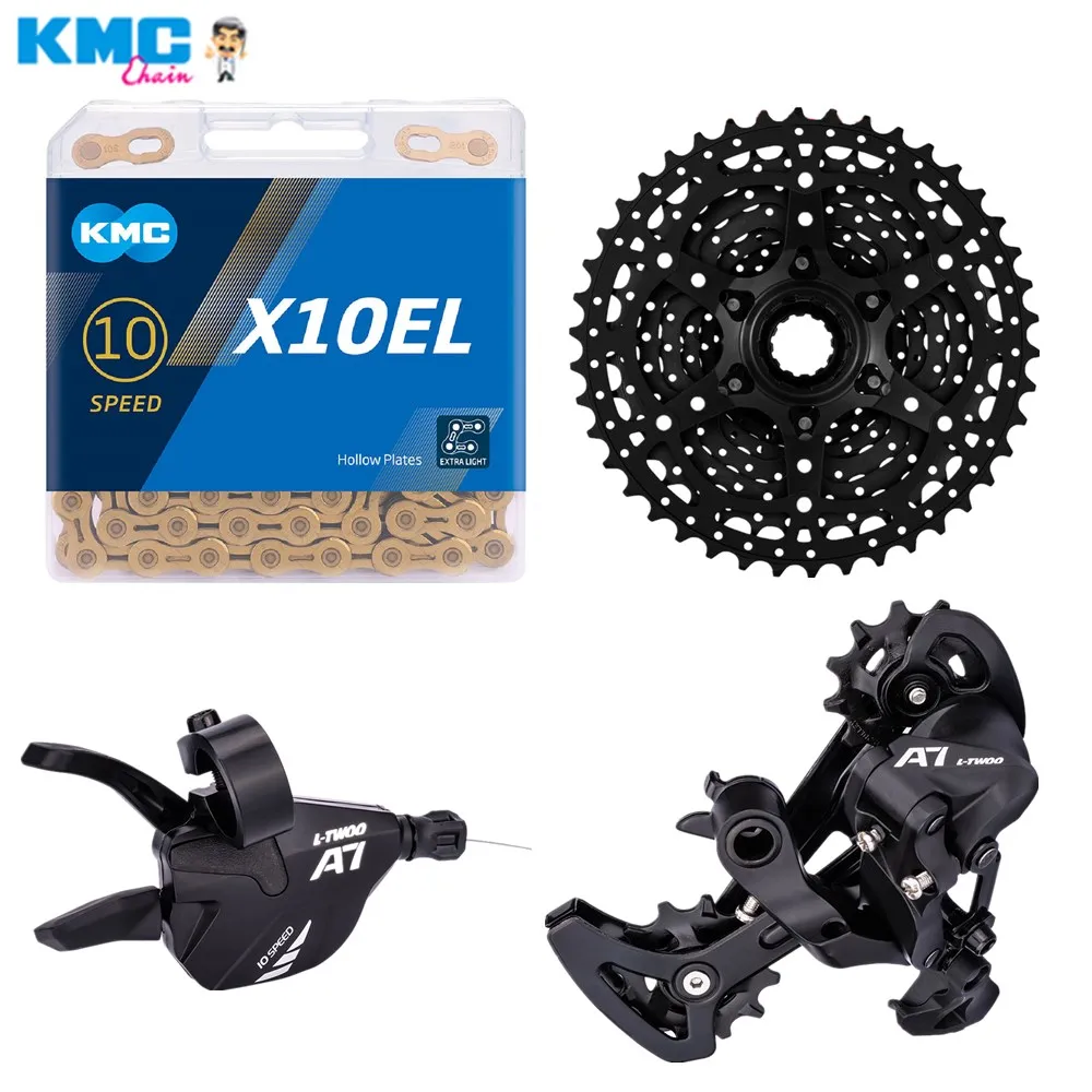 Велосипедные цепи KMC X10 10 93 скорости MTB X10EL X10SL в ссветильник золотые серебряные для