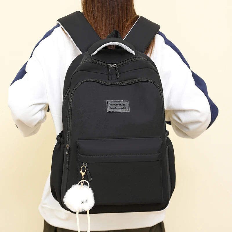 Zaino da donna Borsa da viaggio da donna casual multitasche femminile di grande capacità Zaino da scuola di alta qualità per zaino da libro per ragazza adolescente - immagine 5