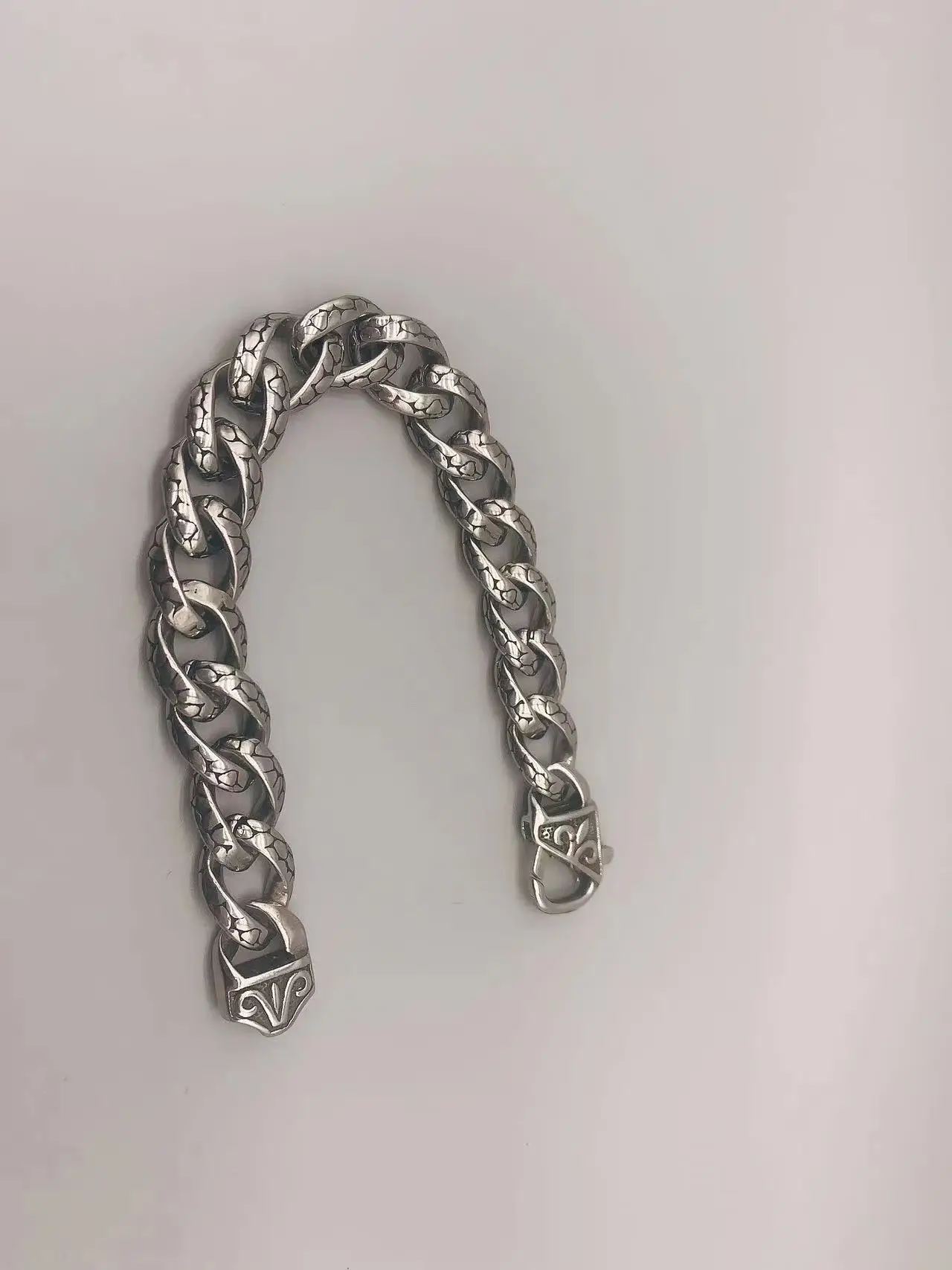 Le Han Jewelry Silver Leopard Print  Link  Men Bracelet