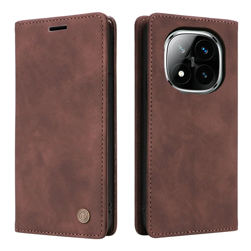 Luxury Leather Wallet Case with Card Holder and Book Cover Design