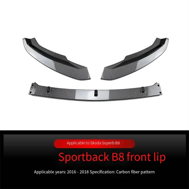 2016-2018 스코다 슈퍼브 B8 프론트 범퍼 프론트 립 프론트 스포일러 코너 랩 크로스보더 개조용