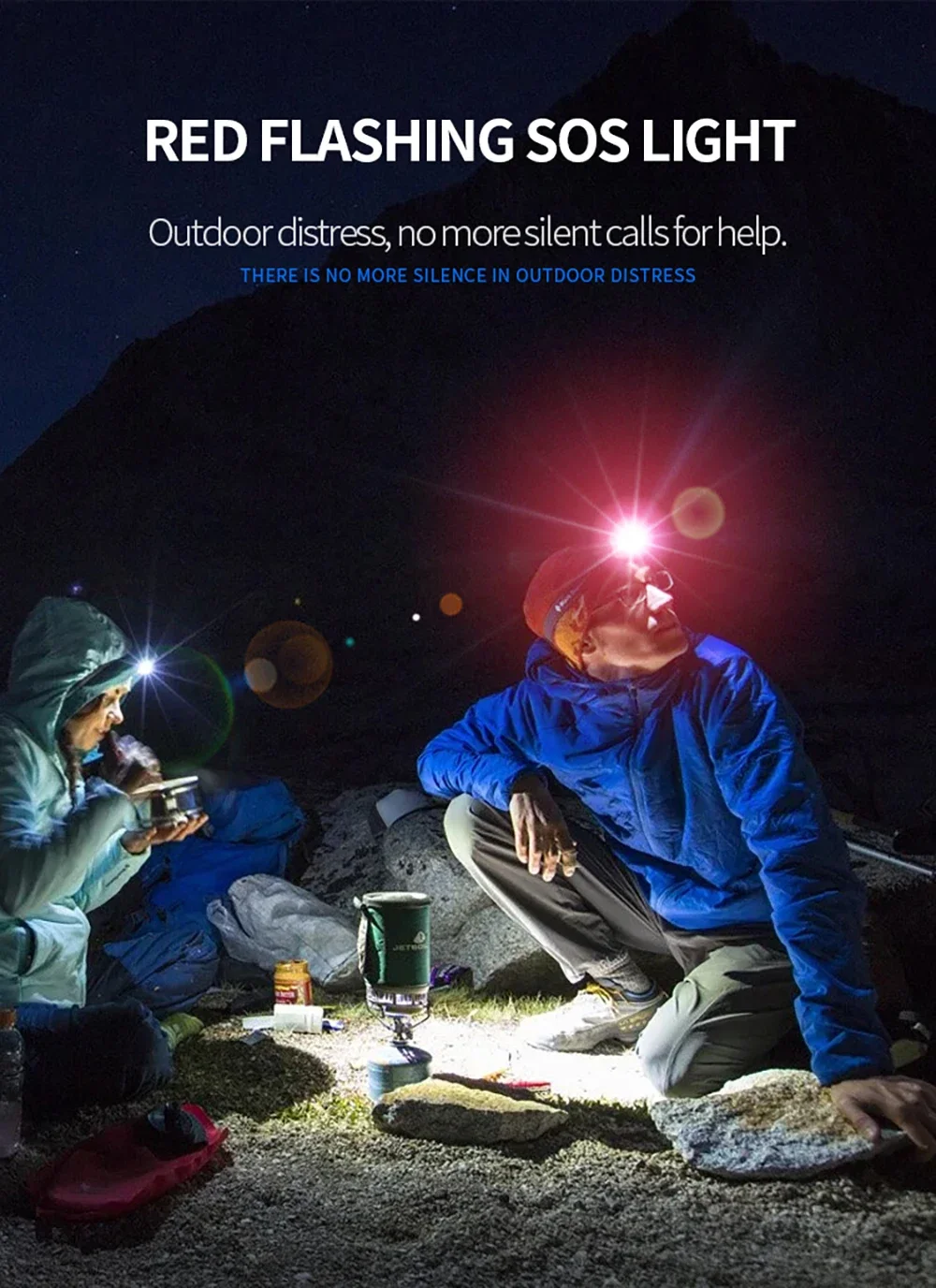 Description Picture 6 of itemMini LED Headlamp Motion Sensor Camping Fishing Lantern USB Rechargeable Headlight with Magnet Warning Lamp Cap Clip Lights