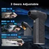 NEW 130000RPM Air Blower With Extra Nozzle Turbo Jet Fan Wind Speed 52m/s Electric Blower With Light Blowing Dust Dryer 1