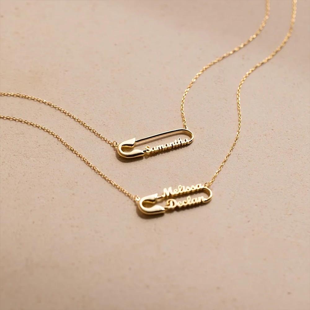 Custom Name Safety Pin Necklace Fashion Vintage Elegant Charm Simple Clavicle Personalized Necklace Party Jewelry Gift for Women 54 Sd5dc0063d7a74068bebd0afc5cb1d98aI