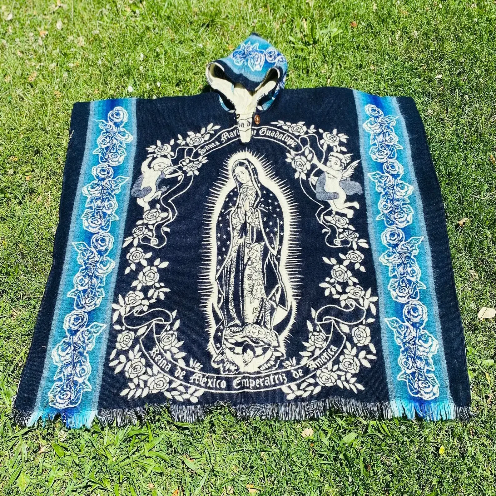 Our Lady of Guadalupe Hooded Shawl 4