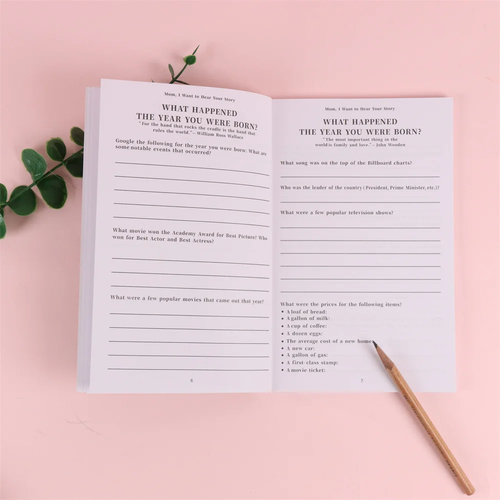 Dad/Mom I Want To Hear Your Story Bullet Journal Notebook Student Notebook A Father's Guided Journal Multipurpose Book Portable School Parents