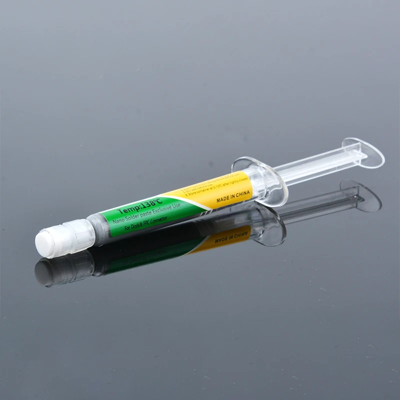 New Type Low Temperature Lead-free Syringe smd Solder Paste Flux For Soldering Led Sn42Bi58 Repair Welding paste tool