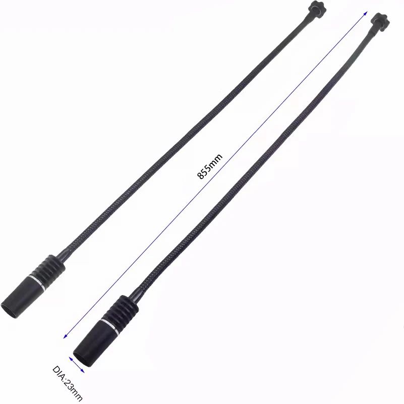Lapsun 6W 6500K 855mm 확장 튜브 듀얼 LED 구즈넥 라이트 일루미네이터 램프 현미경 카메라용 편광 렌즈 반사 방지
