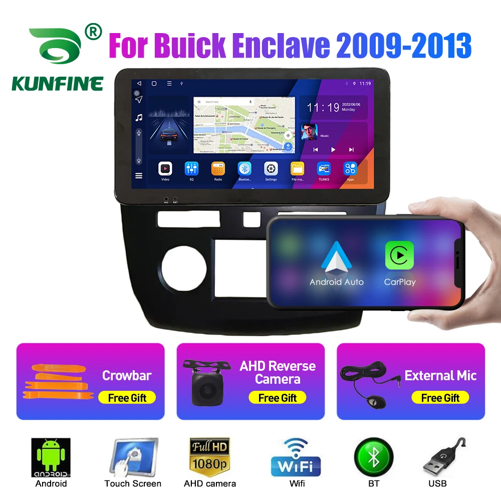 

10.33 Inch Car Radio For Buick Enclave 2009-2013 2Din Android Octa Core Car Stereo DVD GPS Navigation Player QLED Screen Carplay