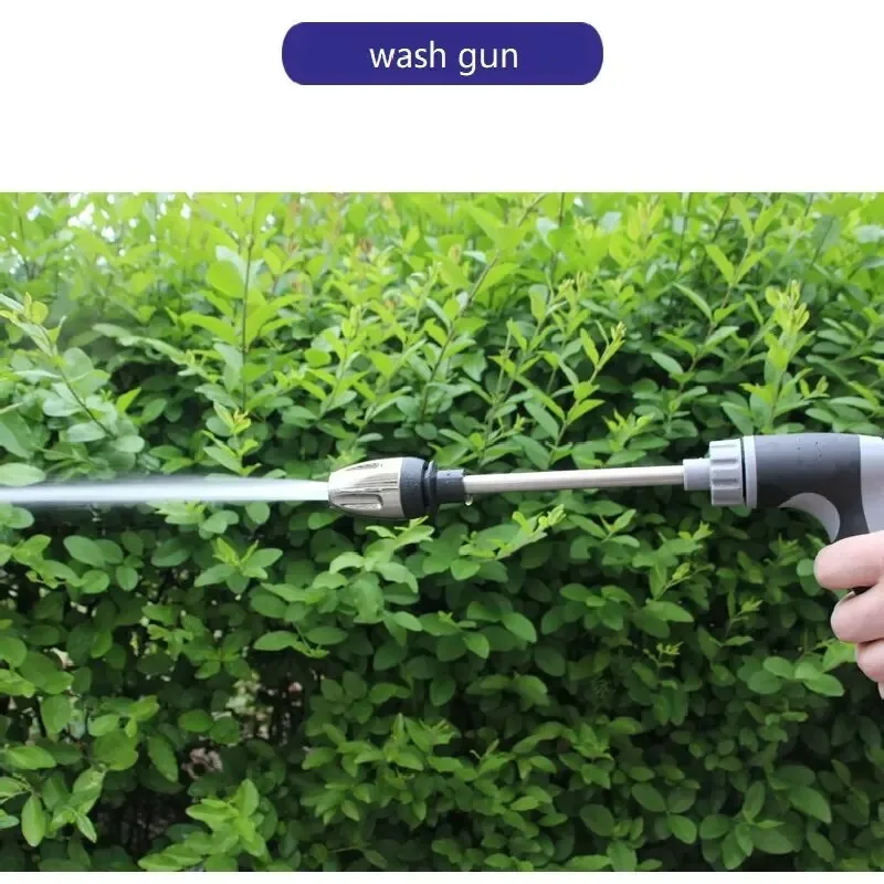High-Pressure Water Gun with Extension Pole -  Metal Long Reach Tool for Car Washing & Garden Watering, Heavy-Duty Sprayer