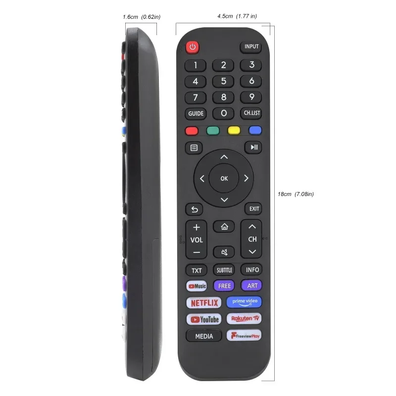 Infrared Smart TV Remote for 4K UHD Android TVs with Netflix