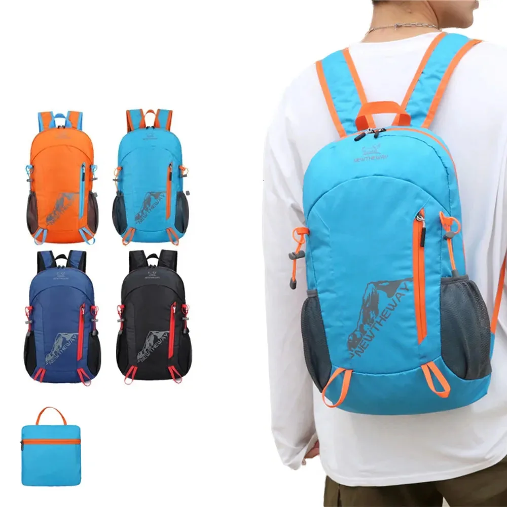 22L Portable Foldable Backpack Folding Mountaineering Bag Ultralight Outdoor Climbing Cycling Travel Knapsack Hiking Daypack