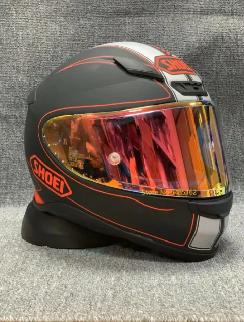 Casque Z7 pour moto, visage complet, noir, rouge et noir, pour Motocross,  ÷ FF