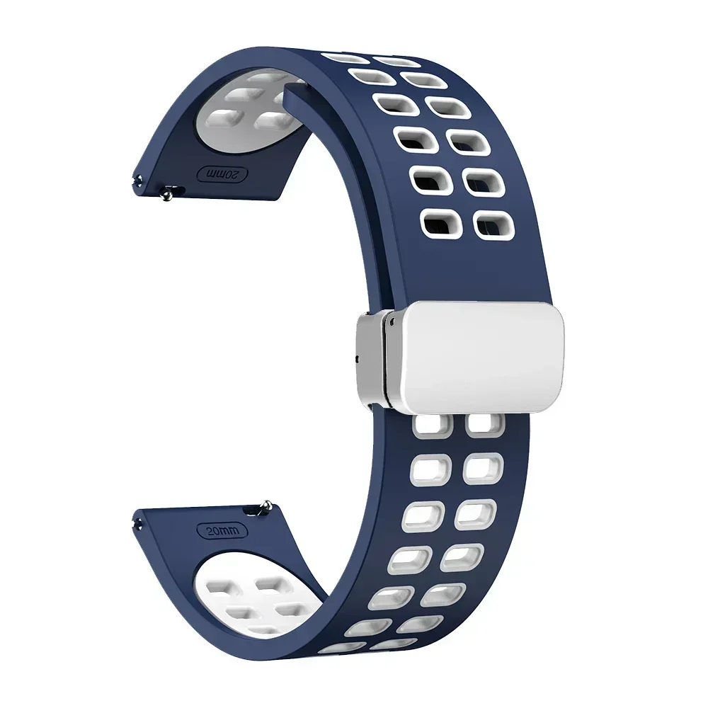 Premium Silicone Magnetic Strap – 20mm/22mm | Universal Fit