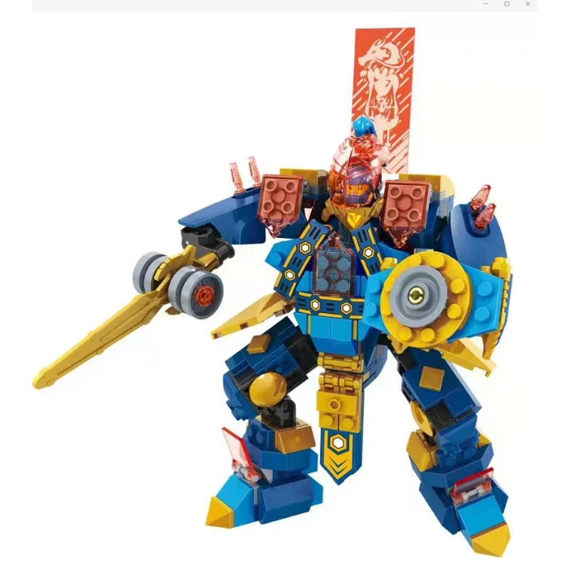 263 шт., строительные блоки MOC Рыцари Nexoe Tech Wizard из глины Showdown, высокотехнологичные армированные блоки Ares Mech, игрушки Nexus