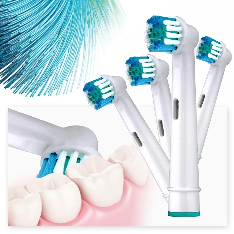 4/8Pc Testine Di Ricambio Per Spazzolino Da Denti Per Orale B Filo Interdentale Azione Precisione Setole Morbide Spazzolini Da Denti Elettrici Testa P