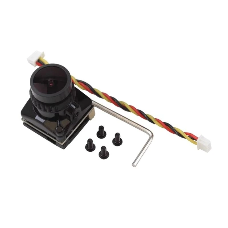 Mini Drone Selfie Poche 1800TVL Caméra FPV HD Noir/Rouge