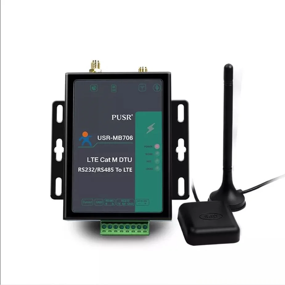 

Глобальная частота Rs232/Rs485 Серийный промышленный сотовый модем LTE Cat M модем с GNSS и слотом для SIM-карты
