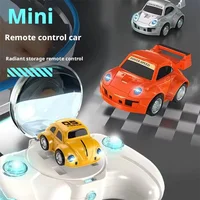1:87 Mini Rc Car for Boys 2.4G Wireless Racing Cars with Light Storage Remote Control Vehicle Electric Model Toys Children Gfit 1