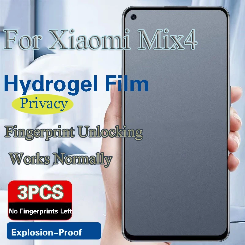 

MiX4 защита экрана конфиденциальности для Xiaomi Civi3 Civi2 Гидрогелевая пленка Xiaomi Civi1s защита от подглядывания мягкий отпечаток пальца разблокировка работы