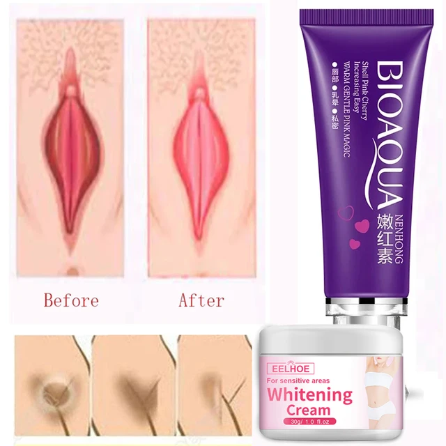 2PCS/Set Vaginal Lips Private Part Pink Cream Underarm Intimate Whitening Dark Nipple Anal Bleaching Cream Skin Care Body Cream 1
