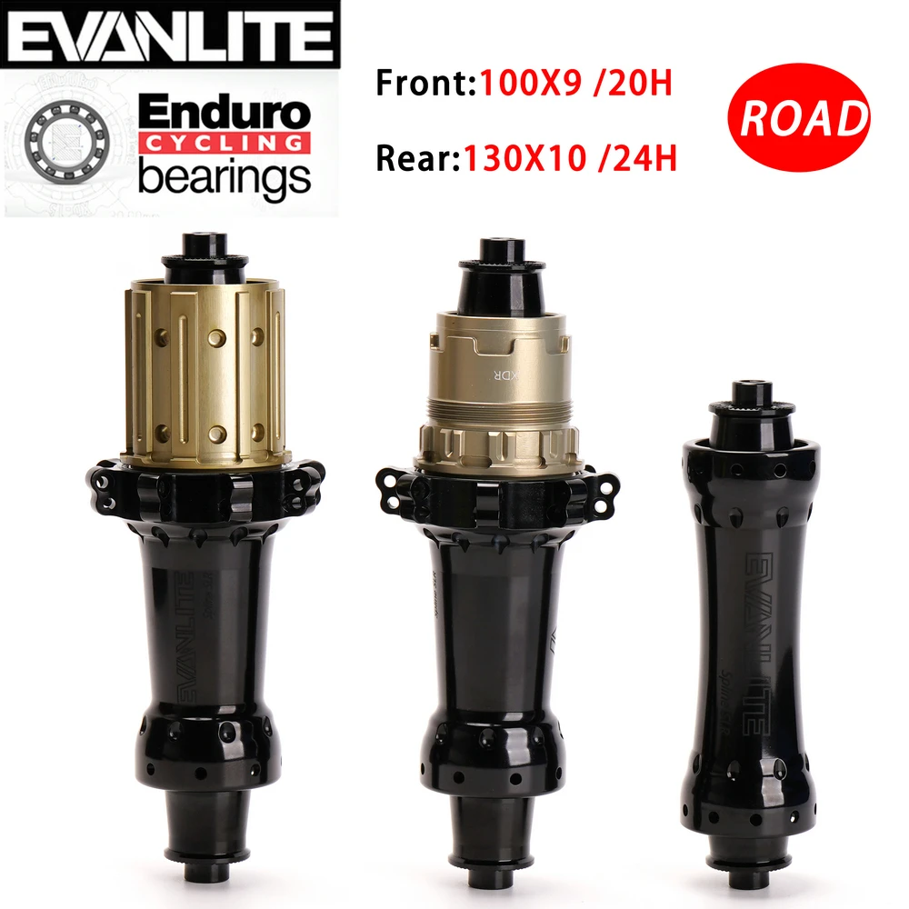 

No Logo Star Ratchet Road V Brake Straightpull Hub 100x9/130x10mm 20/24 hole Light 230g Road 60T Ratchet Hubs ENDURO