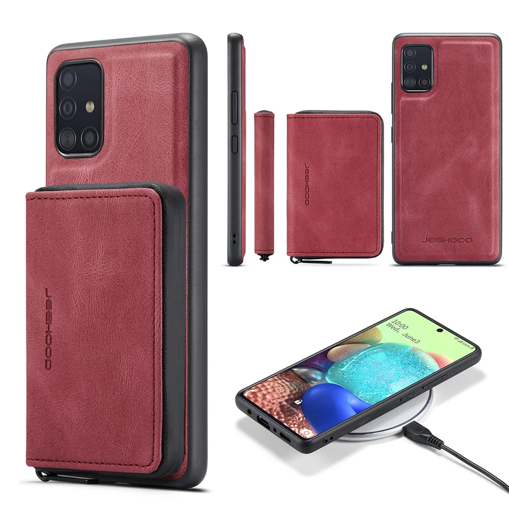 

Съемный магнитный кожаный чехол 2 в 1 для Samsung A13 A33 A51 A53 A71 A73