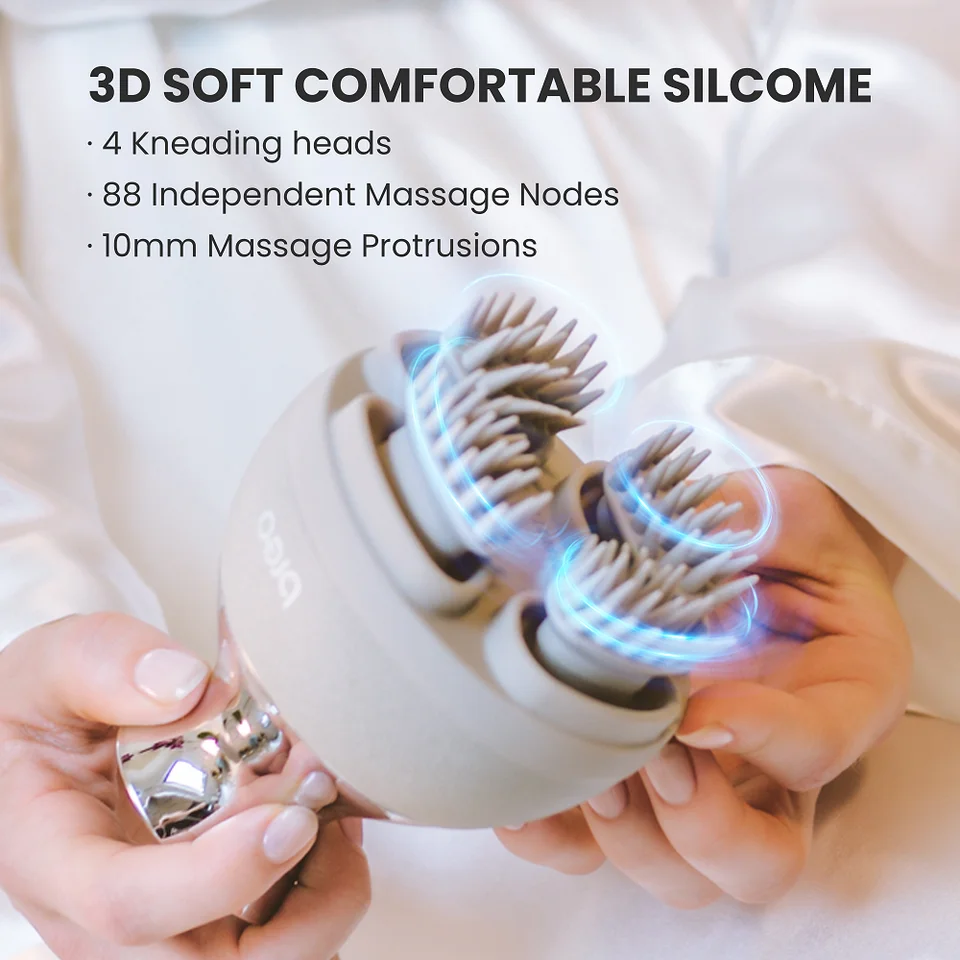 breo Scalp 2 Scalp Massager Hair Care with Soft Silicone Bristles