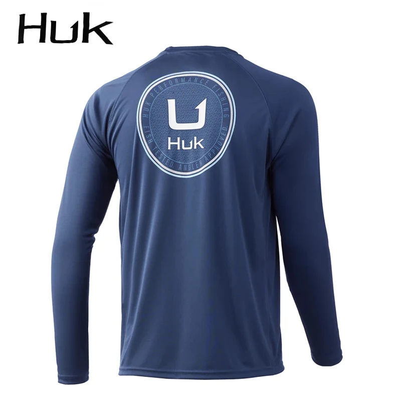 Men HUK Fishing Wear Long Sleeve Performance Shirt 50+ UPF Protection Quick  Dry Tops Lightweight Thin Breathable Outdoor Shirts - AliExpress