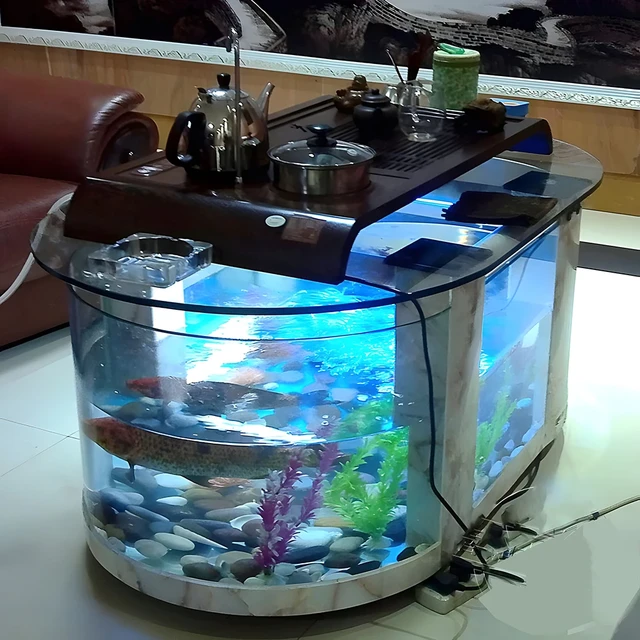 High Quality Fish Tank Table Desktop Coffee Table Aquarium Fish