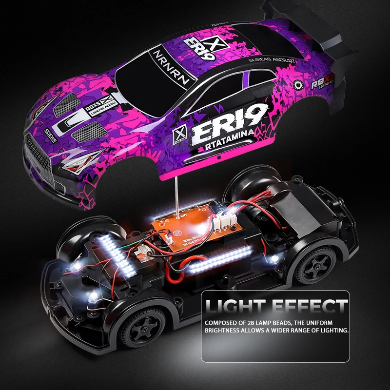 Remote Control 4WD Drift Car with LED Lights