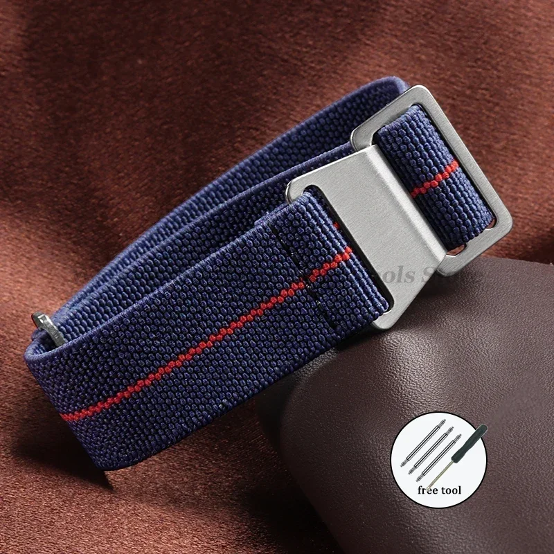 Army Green Elastic Nylon Sport Watchband Bracelet