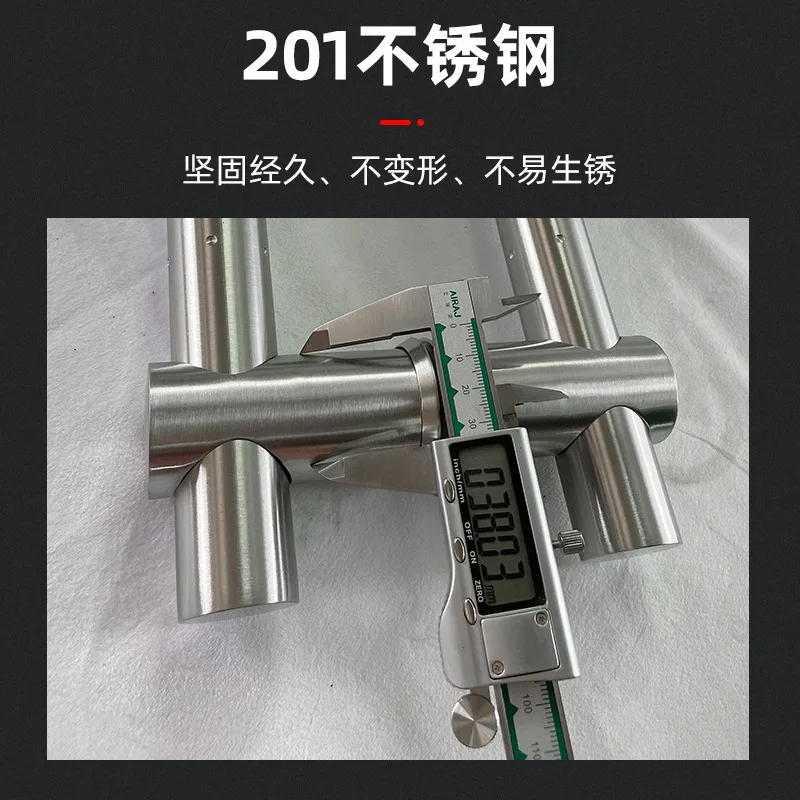 Adjustable distance between glass door handle holes and stainless steel handle (XYLS-003) door handles