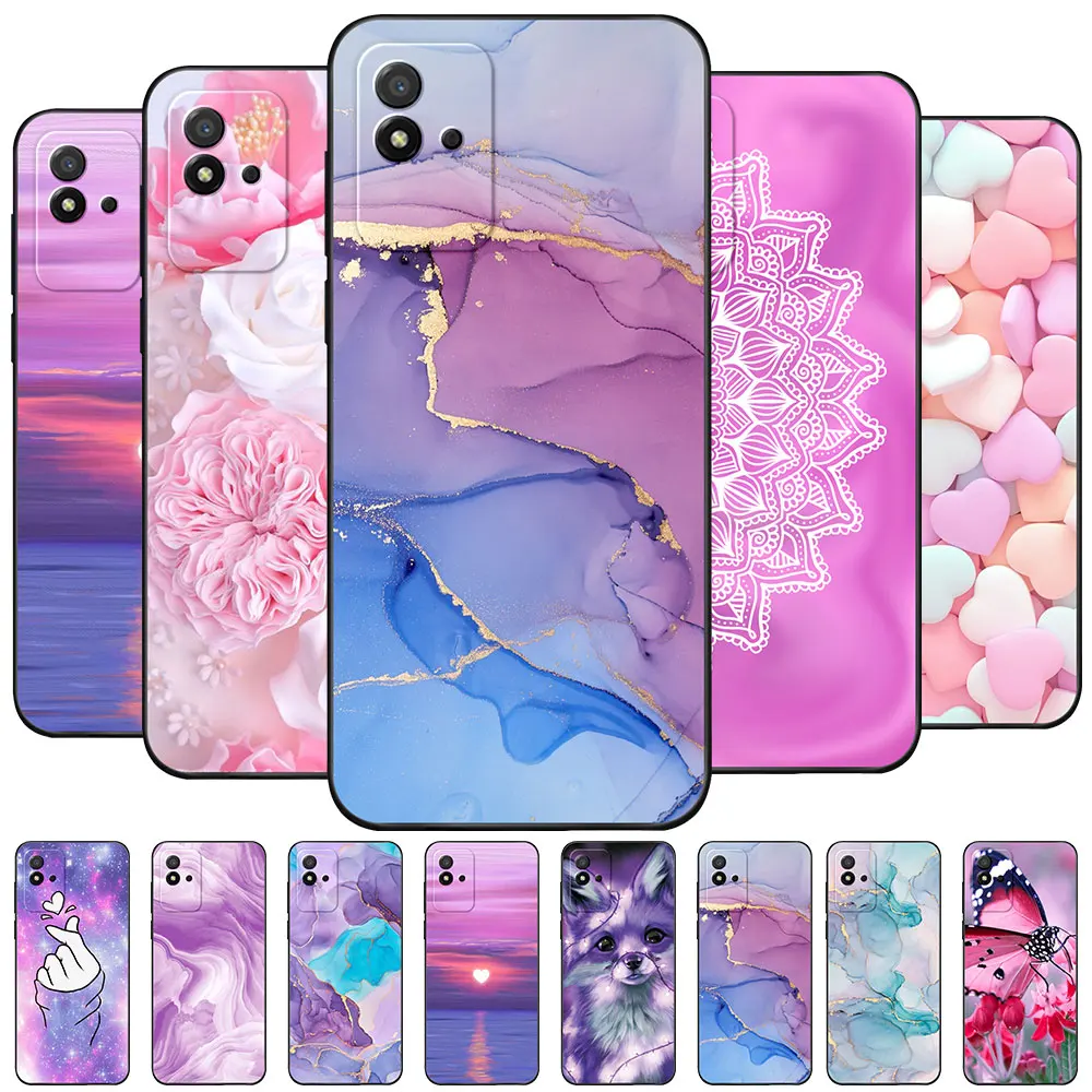 Custodia Per Realme Narzo 50I 50A Coque Narzo 50A Prime Tpu Custodia Morbida In Silicone Moda Per Oppo Narzo 50A Cover Marble Bumper