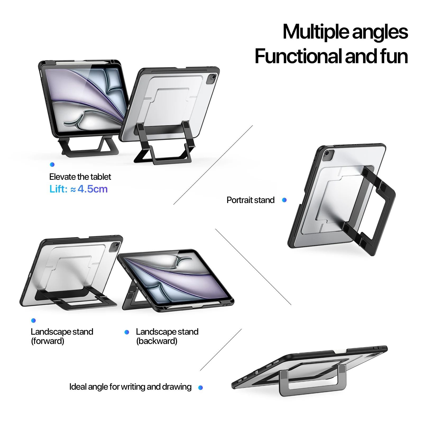 Sleek Alloy Stand Case with Adjustable Cover